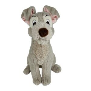 Rare Tramp Lady and the Tramp Plush Disney Store Japan 10”